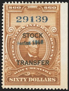 Sale 1149, Lot 319, Stock Transfer