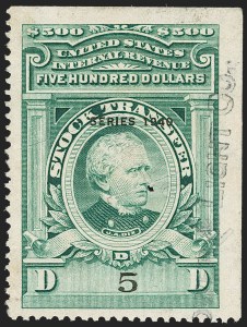 Sale 1149, Lot 329, Green Stock Transfer: 1940-1942 Ovpts.
