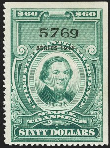 Sale 1149, Lot 345, Green Stock Transfer: 1943-1944 Ovpts.