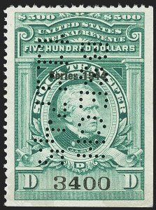 Sale 1149, Lot 351, Green Stock Transfer: 1943-1944 Ovpts.