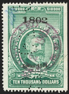 Sale 1149, Lot 354, Green Stock Transfer: 1943-1944 Ovpts.