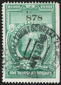 Sale 1149, Lot 360, Green Stock Transfer: 1945-1947 Ovpts.