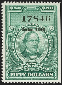 Sale 1149, Lot 363, Green Stock Transfer: 1945-1947 Ovpts.