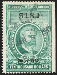 Sale 1149, Lot 367, Green Stock Transfer: 1945-1947 Ovpts.