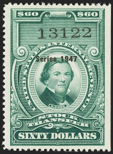Sale 1149, Lot 370, Green Stock Transfer: 1945-1947 Ovpts.