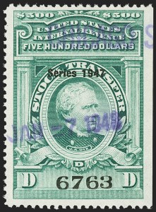 Sale 1149, Lot 371, Green Stock Transfer: 1945-1947 Ovpts.