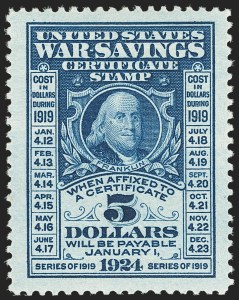 Sale 1149, Lot 421, War Savings