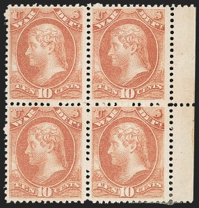 Sale 1150, Lot 1213, Officials: Treasury thru War