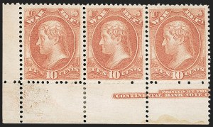 Sale 1150, Lot 1214, Officials: Treasury thru War