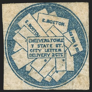 Sale 1150, Lot 1318, Local Posts and Independent Mails: American Letter thru Penny Express Co.