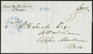 Sale 1150, Lot 501, Postmasters Provisionals