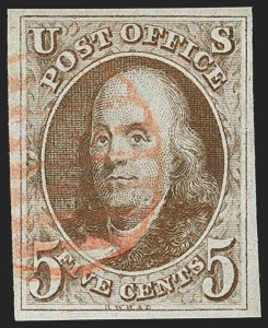 Sale 1150, Lot 517, 1847 Issue (Scott 1-2)