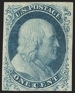 Sale 1150, Lot 541, 1c 1851-56 Issue (Scott 5-9)