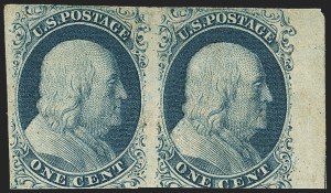 Sale 1150, Lot 544, 1c 1851-56 Issue (Scott 5-9)