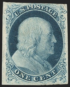 Sale 1150, Lot 552, 1c 1851-56 Issue (Scott 5-9)