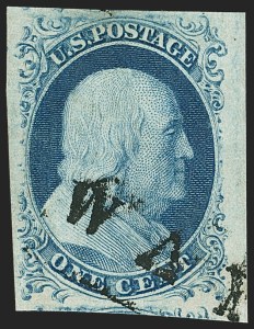 Sale 1150, Lot 561, 1c 1851-56 Issue (Scott 5-9)