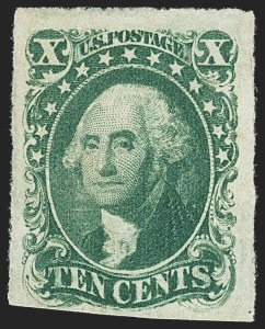 Sale 1150, Lot 574, 10c-12c 1851-56 Issue (Scott 13-17)