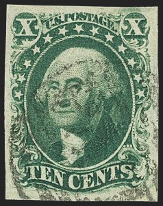 Sale 1150, Lot 581, 10c-12c 1851-56 Issue (Scott 13-17)