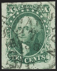 Sale 1150, Lot 583, 10c-12c 1851-56 Issue (Scott 13-17)