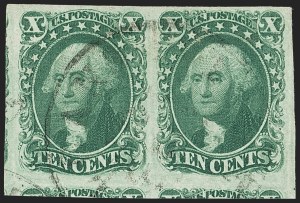 Sale 1150, Lot 584, 10c-12c 1851-56 Issue (Scott 13-17)