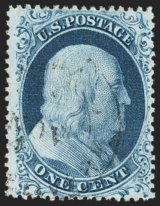 Sale 1150, Lot 592, 1c-5c 1857-60 Issue (Scott 18-30A)