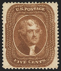 Sale 1150, Lot 607, 1c-5c 1857-60 Issue (Scott 18-30A)