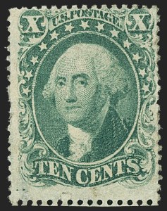 Sale 1150, Lot 611, 10c-90c 1857-60 Issue (Scott 31-39)