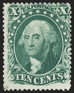 Sale 1150, Lot 617, 10c-90c 1857-60 Issue (Scott 31-39)