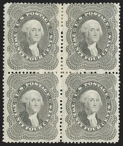 Sale 1150, Lot 624, 10c-90c 1857-60 Issue (Scott 31-39)