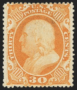 Sale 1150, Lot 627, 10c-90c 1857-60 Issue (Scott 31-39)