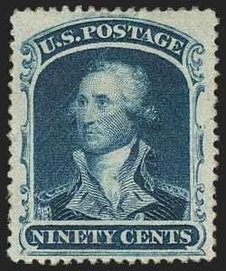 Sale 1150, Lot 629, 10c-90c 1857-60 Issue (Scott 31-39)