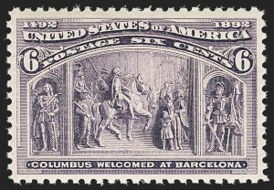 Sale 1150, Lot 837, 1893 Columbian Issue (Scott 230-245)