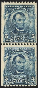Sale 1150, Lot 973, 1908 First Government Coil Rarities (Scott 316-322)