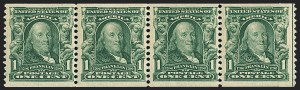 Sale 1150, Lot 975, 1908 First Government Coil Rarities (Scott 316-322)