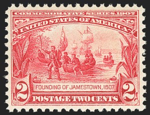 Sale 1150, Lot 994, 1907 Jamestown Issue (Scott 328-330)