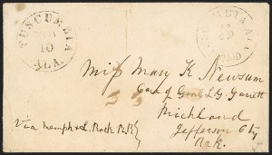 Sale 1155, Lot 3016, Confederate States, Handstamped Paid thru Postmasters Provisionals