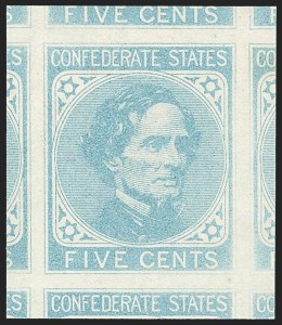 Sale 1155, Lot 3017, Confederate States, Superb General Issues off-Cover