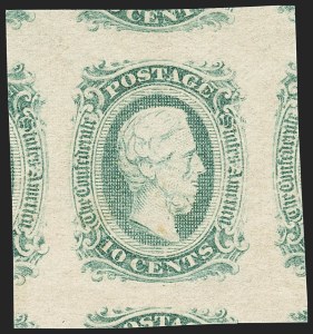Sale 1155, Lot 3019, Confederate States, Superb General Issues off-Cover