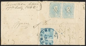 Sale 1155, Lot 3027, Confederate States, General Issues on-Cover