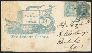 Sale 1155, Lot 3028, Confederate States, General Issues on-Cover