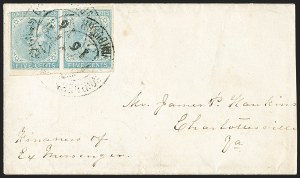Sale 1155, Lot 3031, Confederate States, General Issues on-Cover
