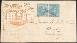 Sale 1155, Lot 3033, Confederate States, General Issues on-Cover