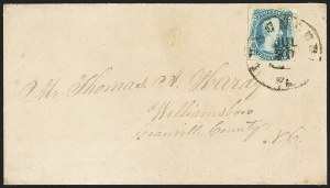 Sale 1155, Lot 3039, Confederate States, General Issues on-Cover