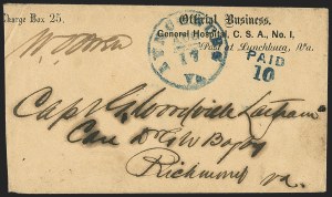 Sale 1155, Lot 3046, Confederate States, General Issues on-Cover