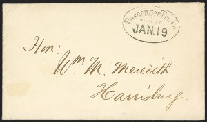 Sale 1155, Lot 3087, Stampless Covers by State