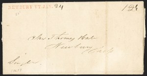 Sale 1155, Lot 3095, Stampless Covers by State
