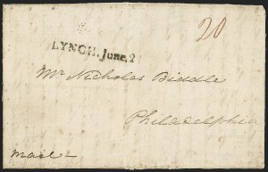 Sale 1155, Lot 3102, Stampless Covers by State