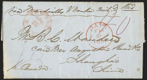 Sale 1155, Lot 3130, China Mails, Outbound, Stampless and Stamped