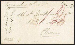 Sale 1155, Lot 3132, China Mails, Outbound, Stampless and Stamped