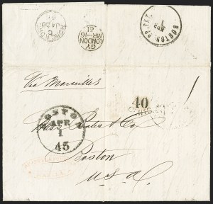 Sale 1155, Lot 3141, China Mails, Outbound, Stampless and Stamped